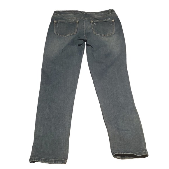 Wit & Wisdom Size 8 Petite (30x26.5) Ab Solution Skinny Slight Distressed Jeans - Picture 2 of 8